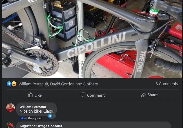 Bicycle undergoing professional fitting